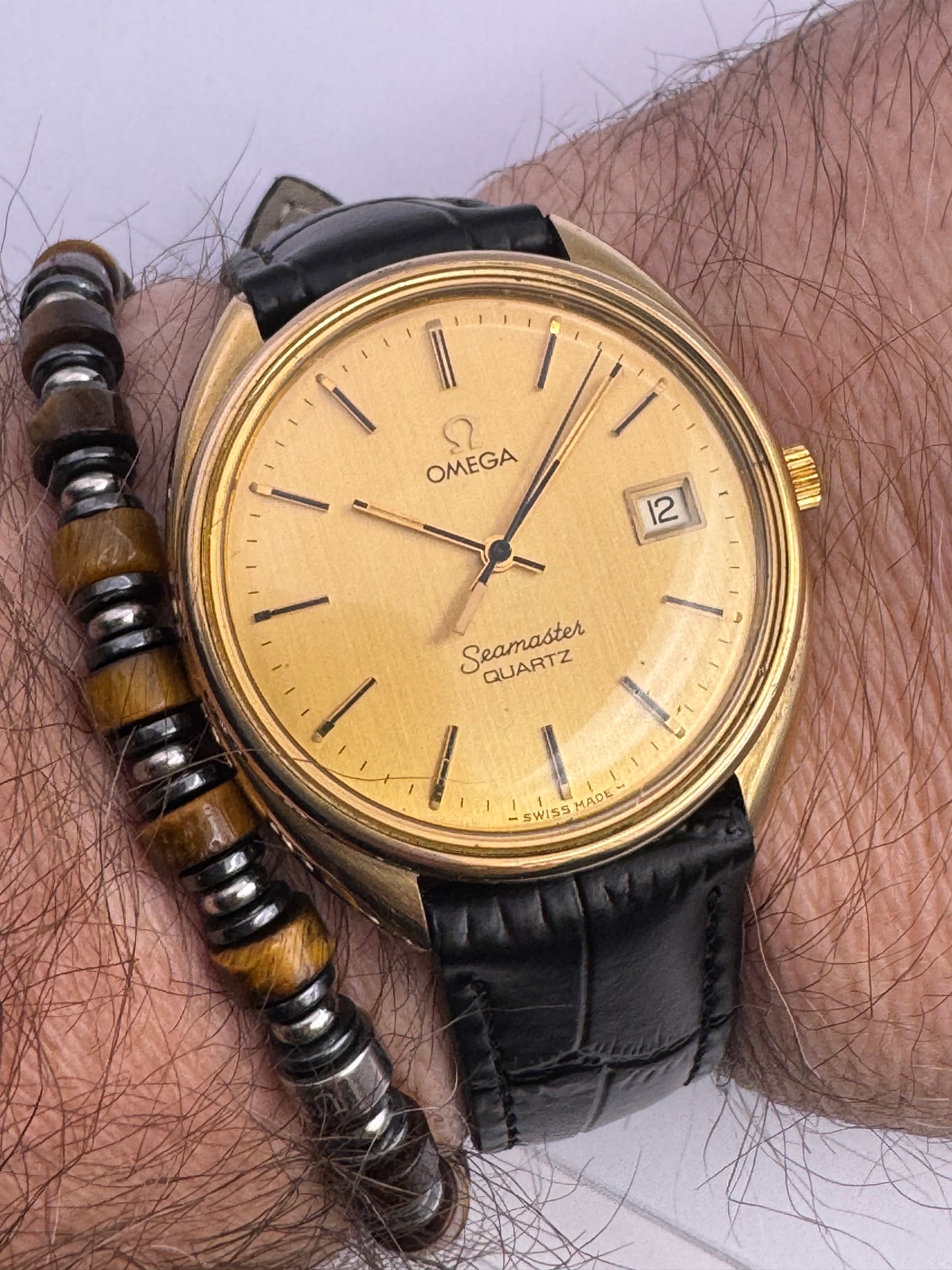 Vintage Omega Seamaster C Shape Case Stunning Watch 1977